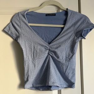 Brandy Melville Small Crop Floral Top